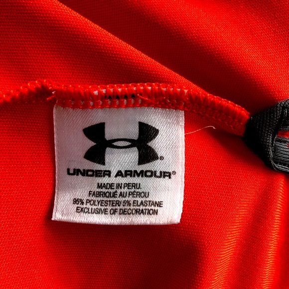 Under Armour Heatgear Orange Polo/Golf shirt size 2XL - Picture 3 of 5